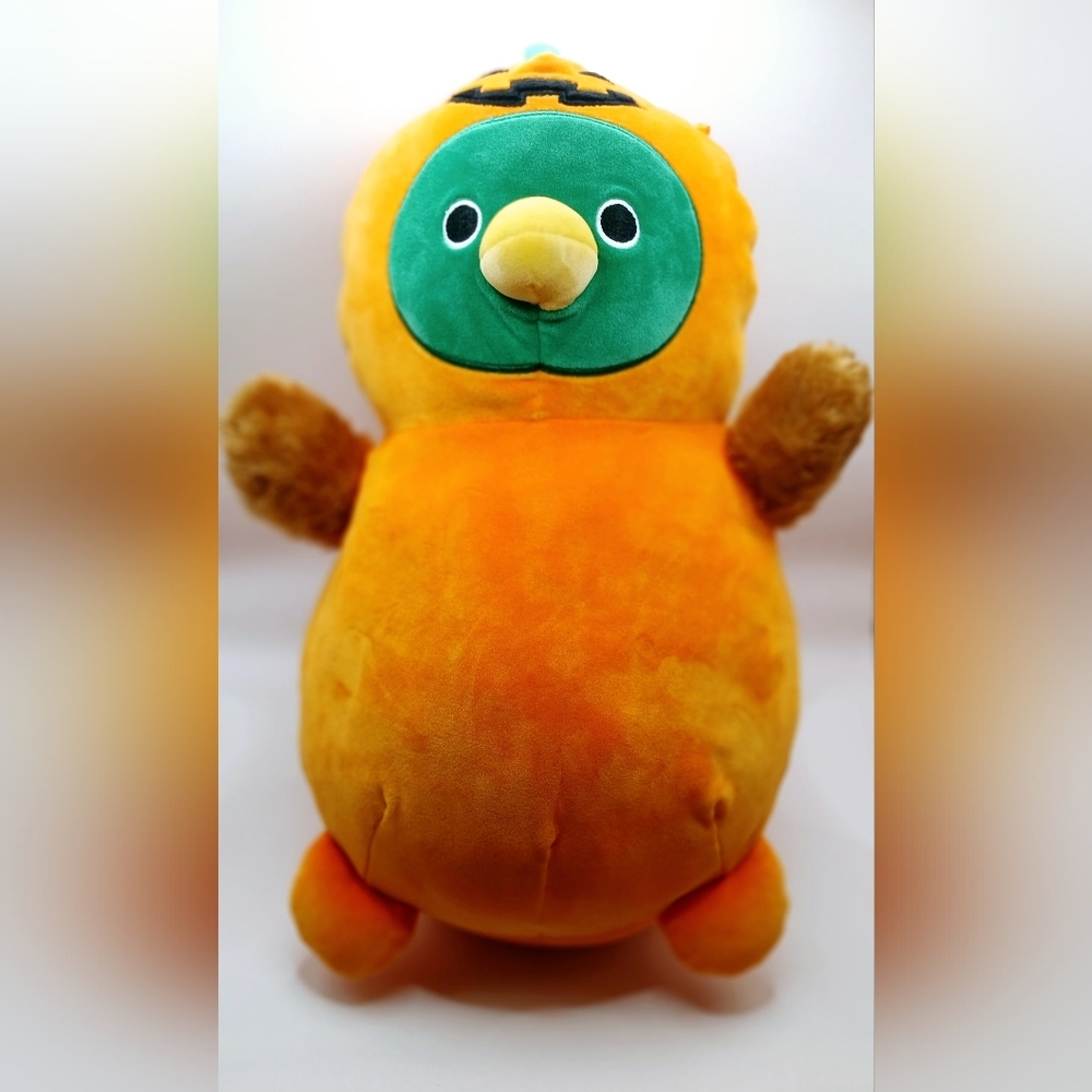 Squishmallow 14" Hug Mees Avery Duck Mallard in Pumpkin Costume PLUSH